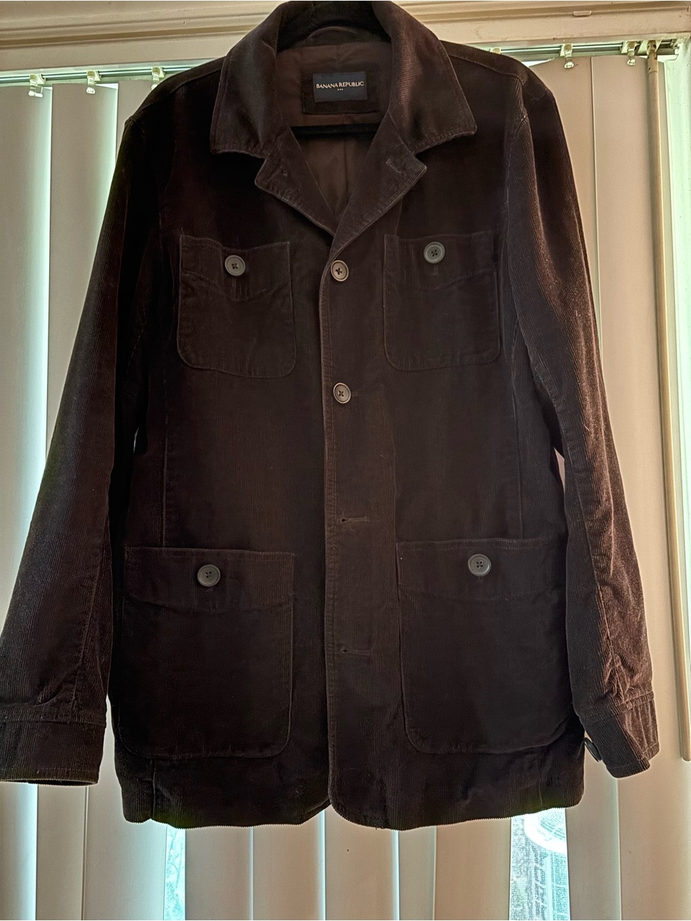 Banana Republic Men's Dark Brown Corduroy Field Jacket
